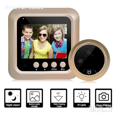  Видео шпионка за врата  Ketsicart, снимка 3 - Други - 50160592