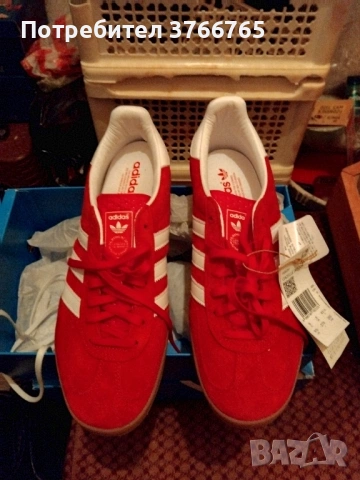 Мъжки обувки adidas gazelle чисто нови 43 номер, снимка 2 - Ежедневни обувки - 53539717