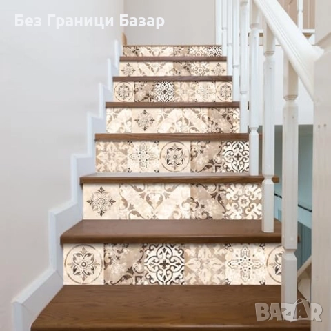 Нови винтидж самозалепващи плочки 24 броя водоустойчиви за кухня баня, снимка 6 - Други - 52497756