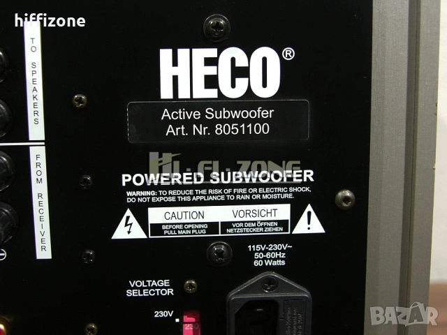  Субуфер Heco sub , снимка 12 - Тонколони - 53414774