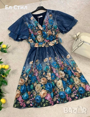 🌹Дамска ефирна рокля .Универсален размер , снимка 3 - Рокли - 54034157