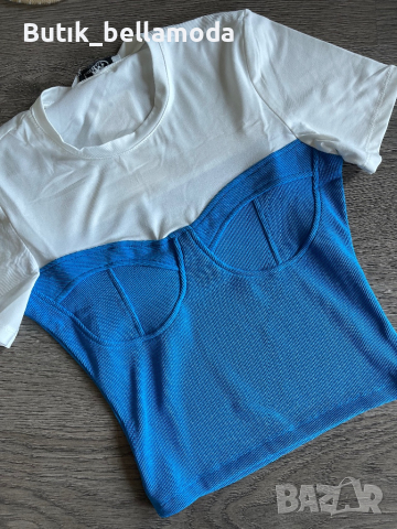 Ново тениска тип корсет , снимка 3 - Тениски - 45046458