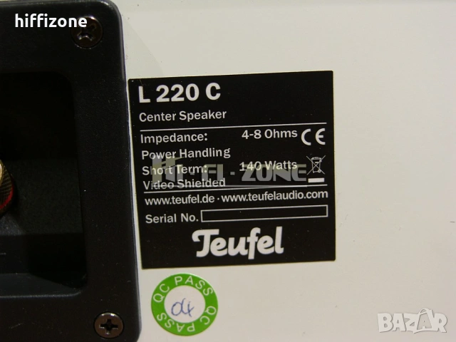  Център Teufel l220c , снимка 6 - Тонколони - 53476227