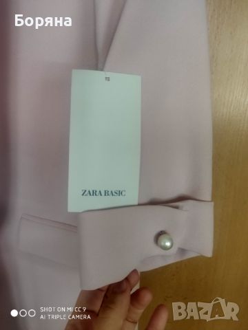 Zara нов с етикет розов блейзър, снимка 3 - Сака - 45887116