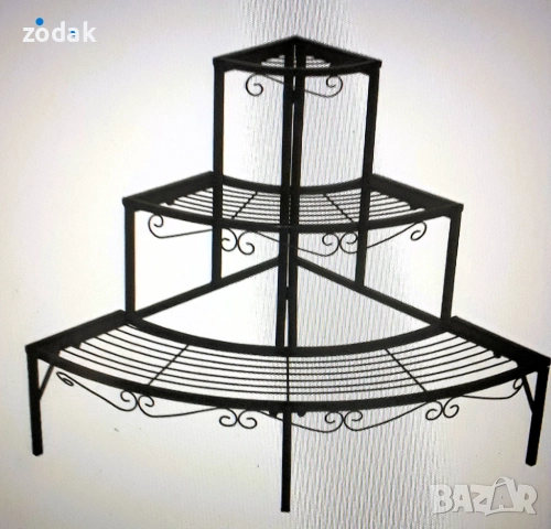 ъглов цветарник, снимка 2 - Етажерки - 52337000