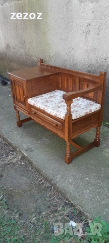 Пейка телефонна-Рустик, снимка 2 - Дивани и мека мебел - 52276286