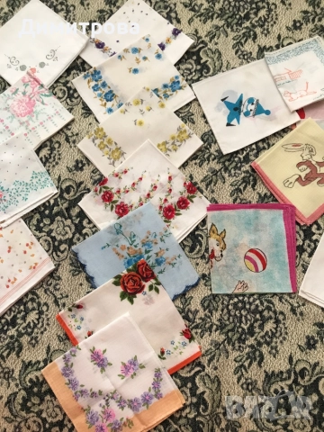 Носни кърпички - мъжки, дамски и детски - памучни, копринени и жарсе, снимка 4 - Други стоки за дома - 11722258