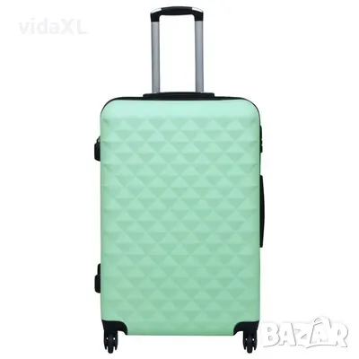 vidaXL Комплект твърди куфари с колелца, 3 бр, мента, ABS（SKU:92415）, снимка 2 - Други стоки за дома - 48089093