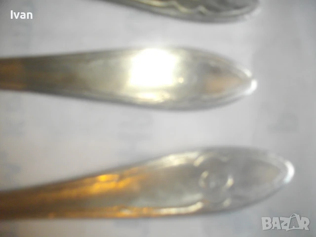 4 броя НОВИ БЪЛГАРСКИ СОЦ ЛЪЖИЦИ ГОЛЕМИ КАЛАЙДИСАНИ 1973 година, снимка 16 - Прибори за хранене, готвене и сервиране - 50967531