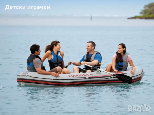 Надуваема лодка Intex Mariner 4, 297 x 127 см, 4 места, комплект с помпа