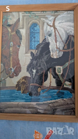 Гоблен " Коне на водопой"