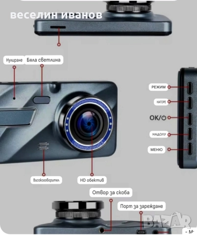 видеорегистратор за кола, снимка 2 - Аксесоари и консумативи - 51581366