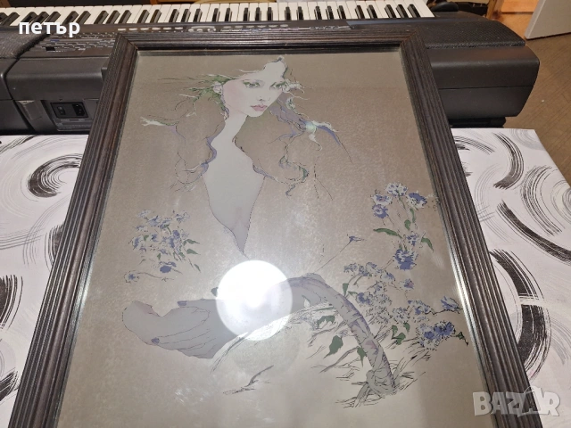 Огледало с рисунка, снимка 2 - Други - 53937647