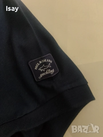 Мъжка тениска Паул Шарк 2ХЛ последен размер в тъмно син цвят , снимка 3 - Тениски - 54192976