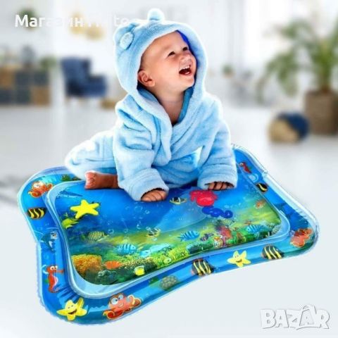 Нетоксичен надуваем бебешки матрак с вода 60*55 см., снимка 1 - Матраци - 45889927