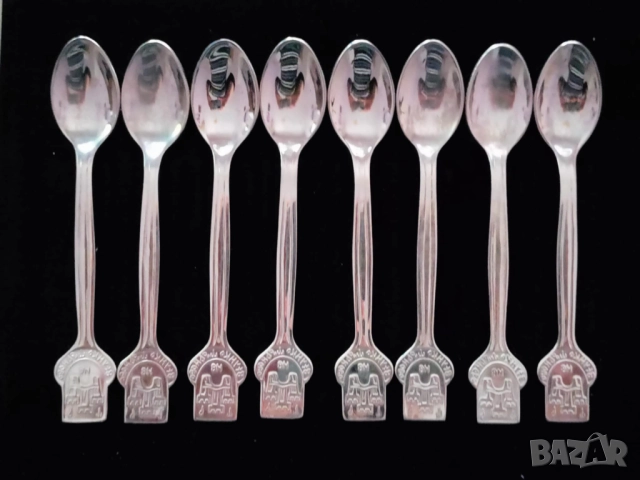 8 броя кафени лъжички, снимка 2 - Прибори за хранене, готвене и сервиране - 52662156