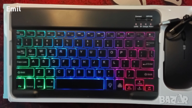 Комплект Wi-Fi безжична клавиатура и мишка, снимка 6 - Клавиатури и мишки - 52308425