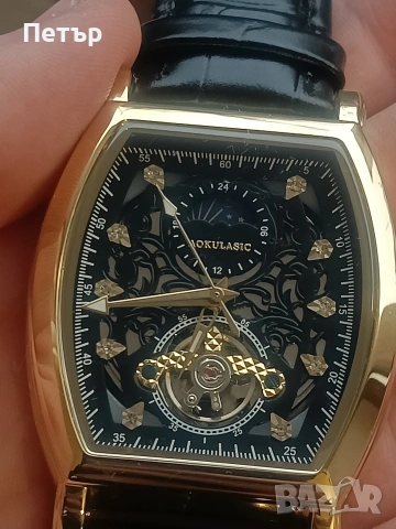 НОВ Мъжки автоматичен часовник с лунна фаза , снимка 7 - Мъжки - 53242065