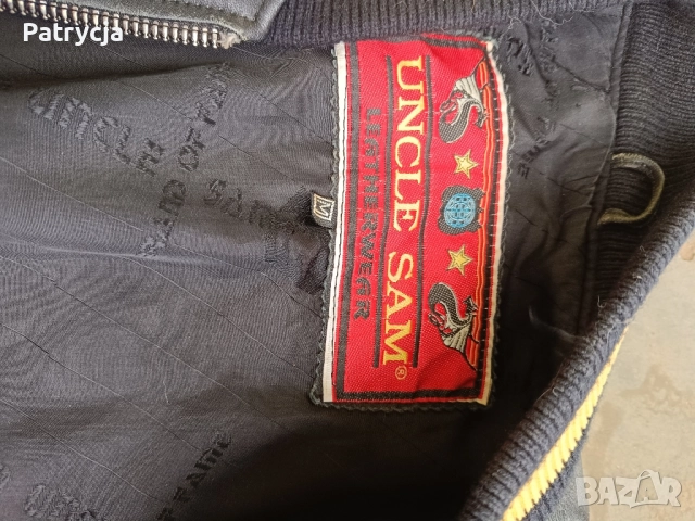 Vintage Uncle Sam уникално мъжко кожено яке 90s M , снимка 4 - Якета - 52024365
