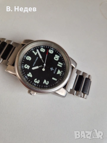 AVIATOR, German design, Quartz, Miyota mov`t, 43 mm case!, снимка 2 - Мъжки - 53684803