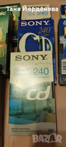 Видео касети Panasonic, TDK, Sony втора употреба , снимка 4 - Други музикални жанрове - 54269595
