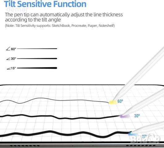 KBCASE Stylus Pen за Apple iPad (2018-2023), снимка 4 - Таблети - 45110277