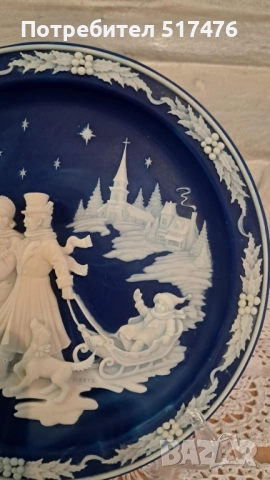 Колекционерски 3d чинии "Коледни камеи" , снимка 11 - Колекции - 52264506