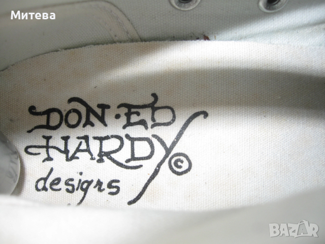 Ed Hardy дамски кецове на платформа 40 номер, снимка 6 - Кецове - 52674892