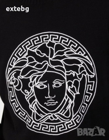 VERSACE оригинален памучен пуловер XXL, снимка 6 - Пуловери - 52357124