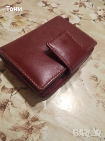 Ново Дамско Портмоне Изцяло от Естествена Кожа , снимка 5 - Портфейли, портмонета - 52181699