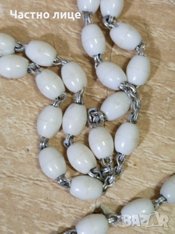 Стара посребрена броеница, снимка 3 - Антикварни и старинни предмети - 54182897