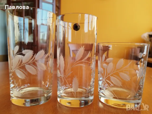 Кристални чаши , снимка 3 - Чаши - 46711853