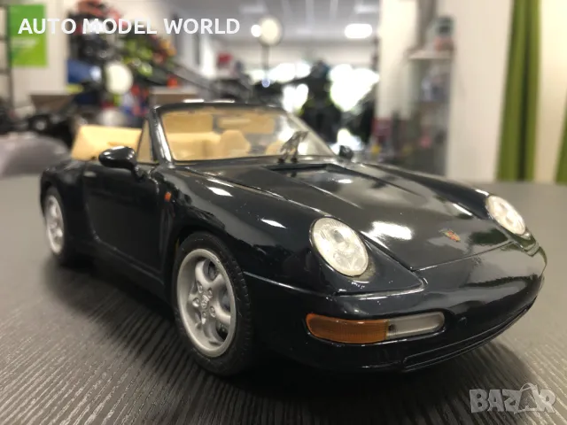 MAISTO метална колекционерска количка PORSCHE 911 Cabriolet 1994 1:18, снимка 3 - Колекции - 47559062