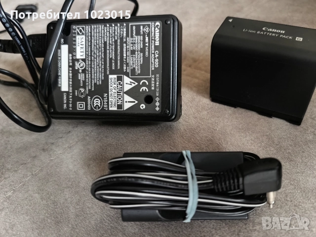 зарядно с кабел и батерия Canon CA-920
