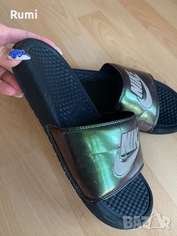 Оригинални дамски чехли Nike Benassi Just Do It Print Slide! 39 н, снимка 1 - Чехли - 46317052