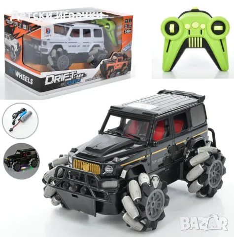 Акумулаторен полицейски джип с дистанционно за офроуд и дрифт