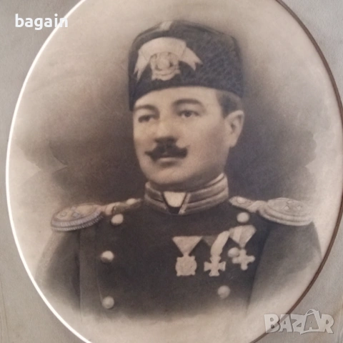 Сръбско- Българска война. Портрет на офицер., снимка 3 - Антикварни и старинни предмети - 53684243
