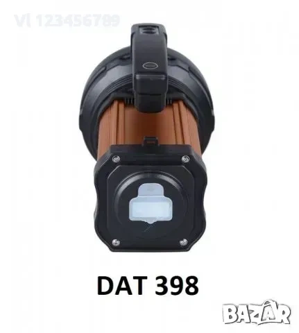Супер мощен LED акумулаторен фенер DAT AT-398 , снимка 5 - Къмпинг осветление - 53936458