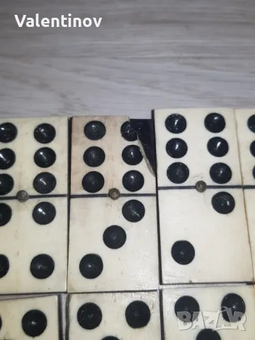 Старинна игра- Домино- от кост и абанос , снимка 2 - Колекции - 49771785