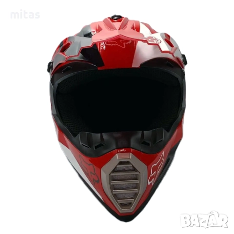 Кросова каска FOX, Full Face, DOT, Размер:XL - Вело, Мото, Скутер, АТВ, снимка 9 - Части за велосипеди - 52381970