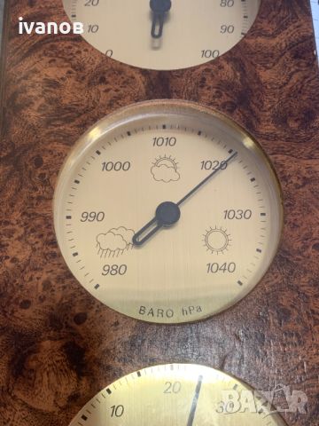 барометър термометър влагомер , снимка 4 - Стенни часовници - 45268667