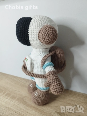 Плетен космонавт/астронавт, снимка 4 - Плюшени играчки - 53464806