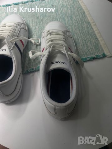 Мъжки сникърси Lacoste Lerond Tricolore 42, снимка 6 - Маратонки - 46501256