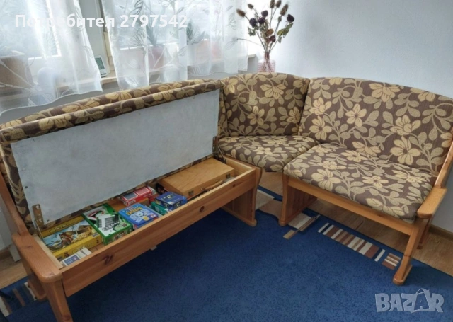 Ъглова пейка/ Кухненски ъгъл , снимка 3 - Дивани и мека мебел - 54210988