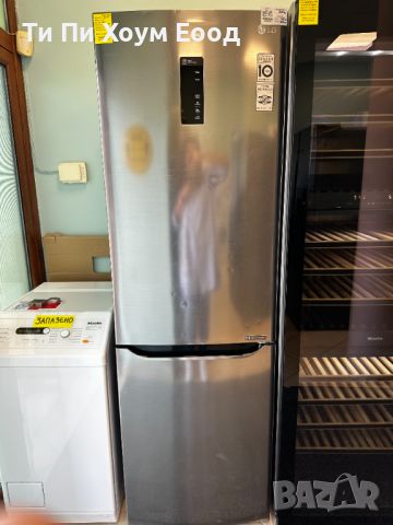 Хладилник с фризер LG GBB59PZDZS, No Frost, снимка 1 - Хладилници - 45303946