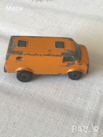 Колекционерска количка 1979 Matchbox Superfast Lesney – Orange Chevy Van, произведена в Англия, снимка 4 - Колекции - 46521402