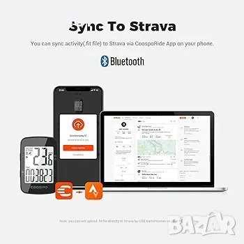 COOSPO Компютър за велосипеди GPS BC26, снимка 5 - Аксесоари за велосипеди - 48712528