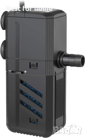 Ireenuo вътрешен филтър за аквариум, 4 в 1 помпа за аквариум, помпа за фонтан