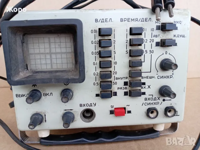 старинен осцилограф СССР работещ ОЛМ-3М, снимка 2 - Друга електроника - 50435332