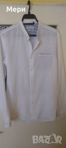 Мъжка ленена риза, снимка 2 - Ризи - 53887959